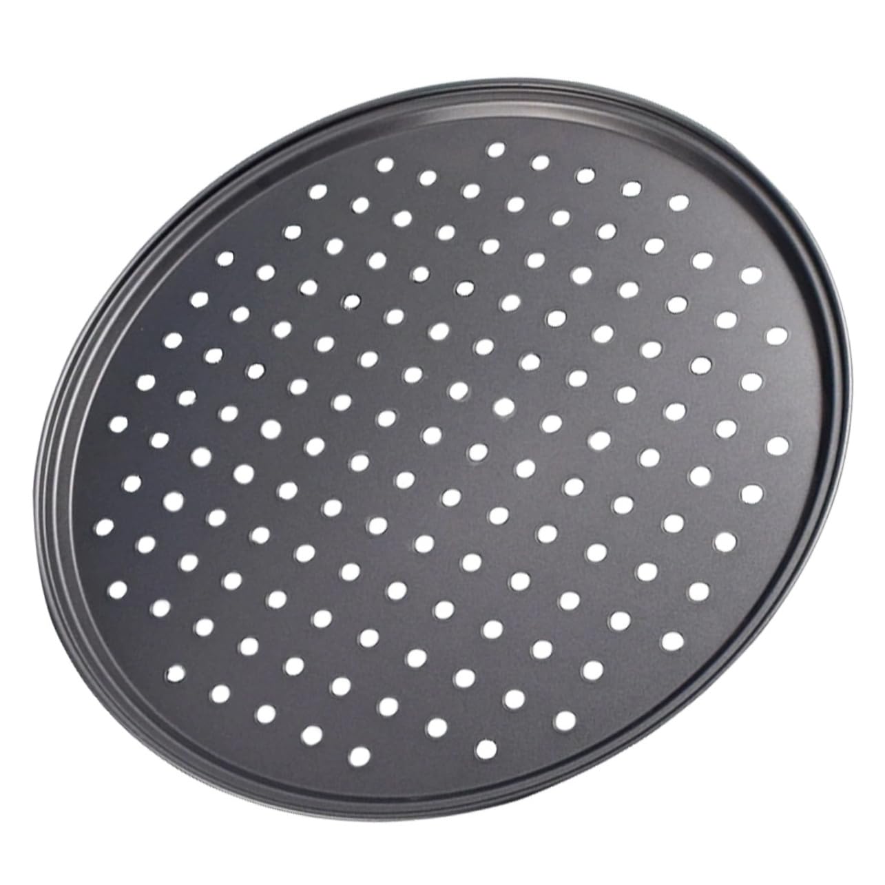 MUCKLILY Perforated Pizza Pan Nonstick Carbon Steel Bakeware for Oven Easy Demoulding for Baking Pizza Bread Desserts