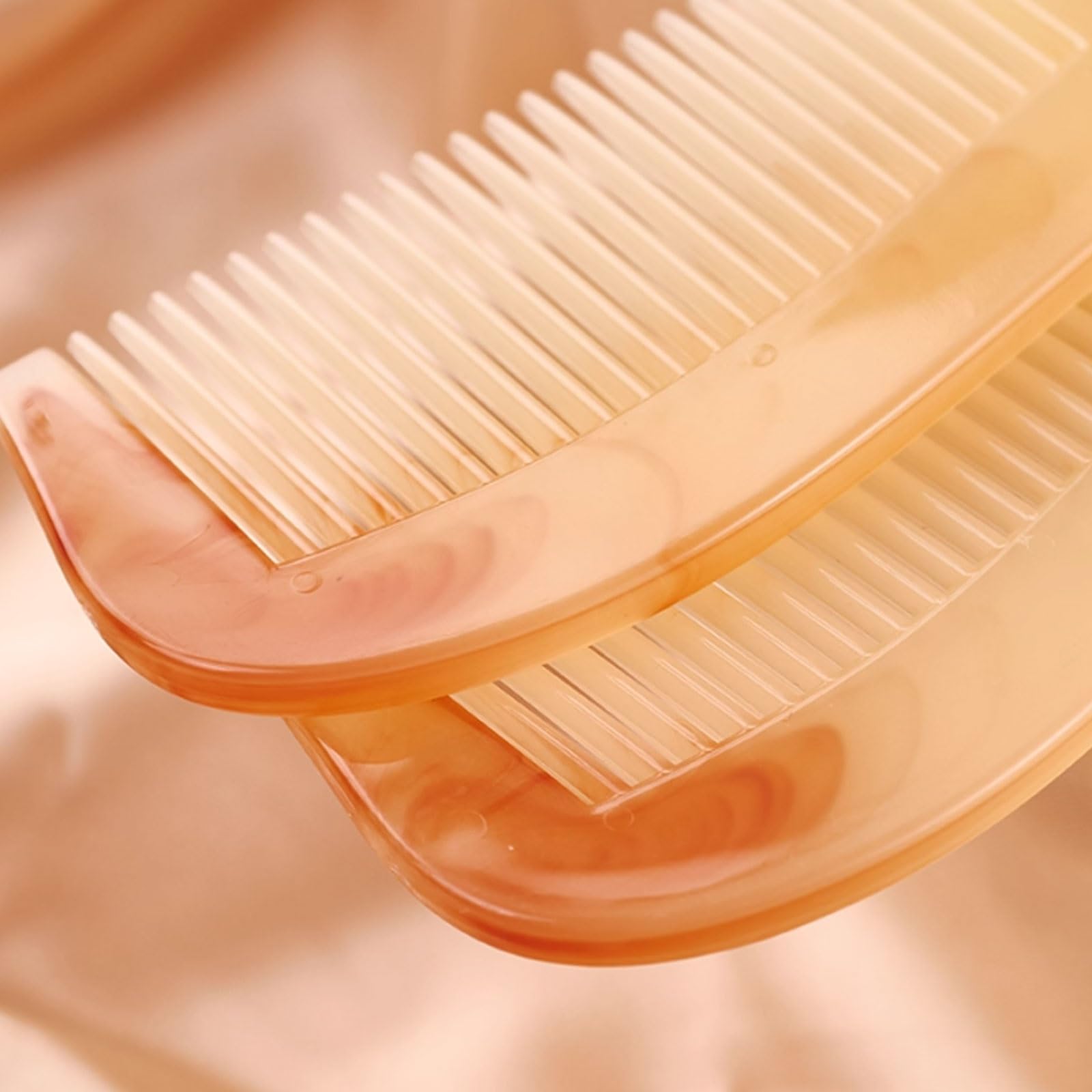 Gładki plastikowy grzebień gruba szczotka do rozczesywania włosów z szerokimi zębami domowe grzebienie do prostowania włosów są przenośne do rozczesywania włosów na sucho i na mokro (4 cm)