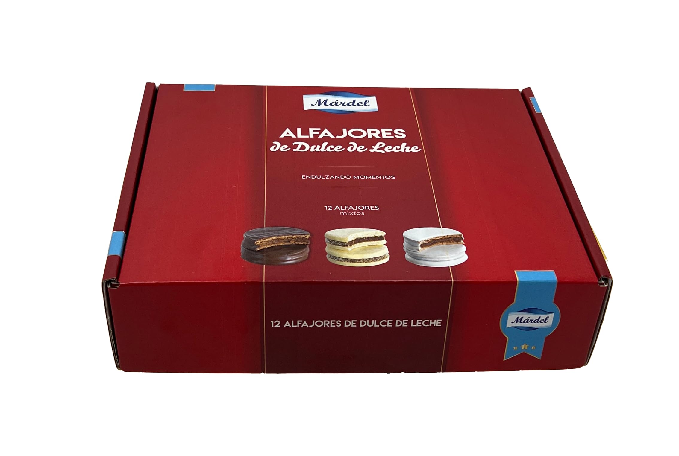 Mardel - Alfajores mixtos maicena, negros y blancos - 12 unidades