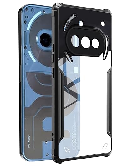 Foluu For Asus ROG Phone 9/9 Pro Clear Case, Transparent Hard PC Back & Soft TPU Buper [Not