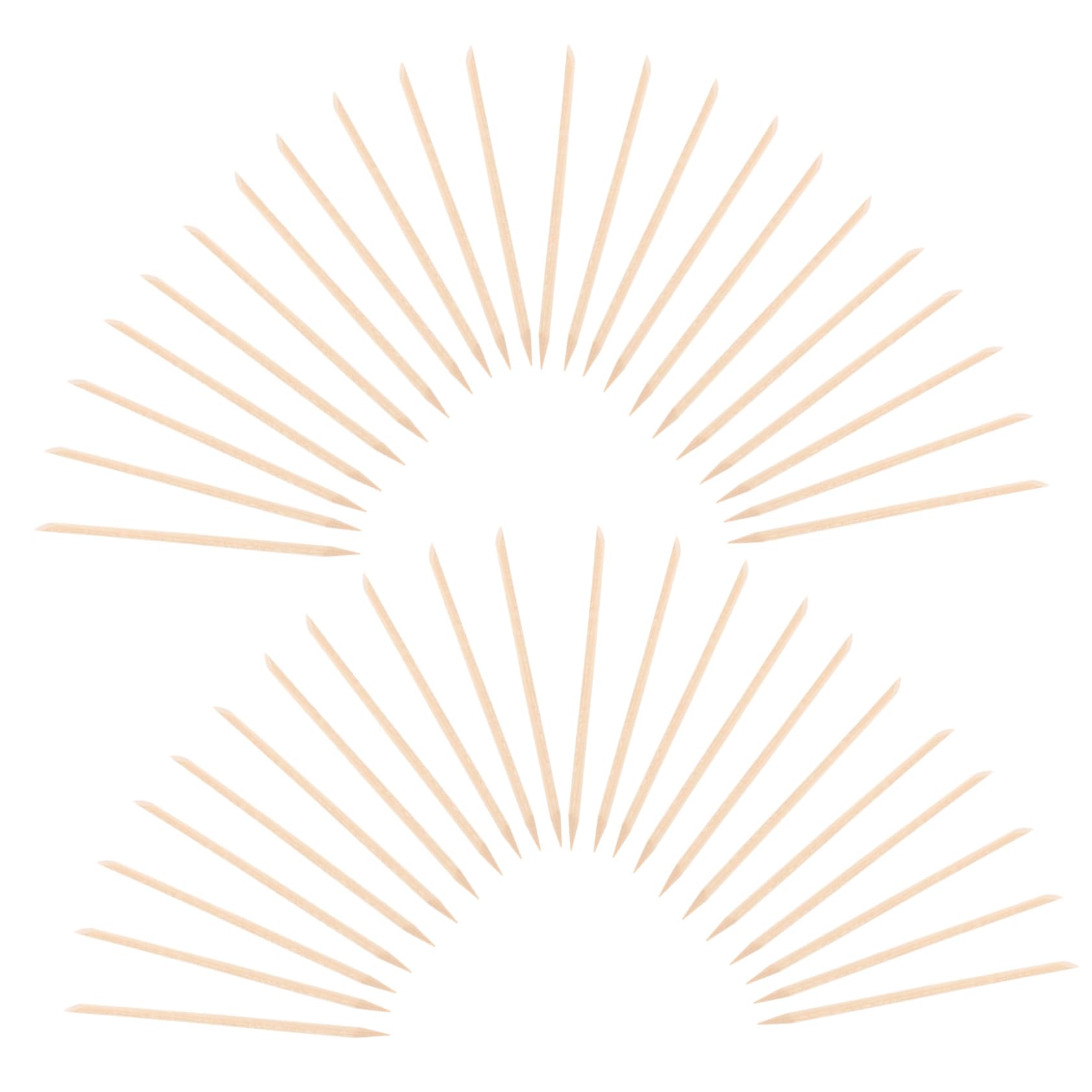 FOMIYES Nail Sticks Set 100pcs Cuticle Pusher Remover Tools for Manicure Pedicure