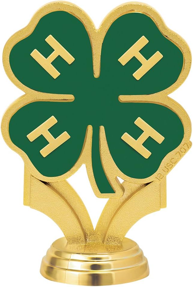 4H Trophies - 4H Clover Trophy Awards with Custom Engraving