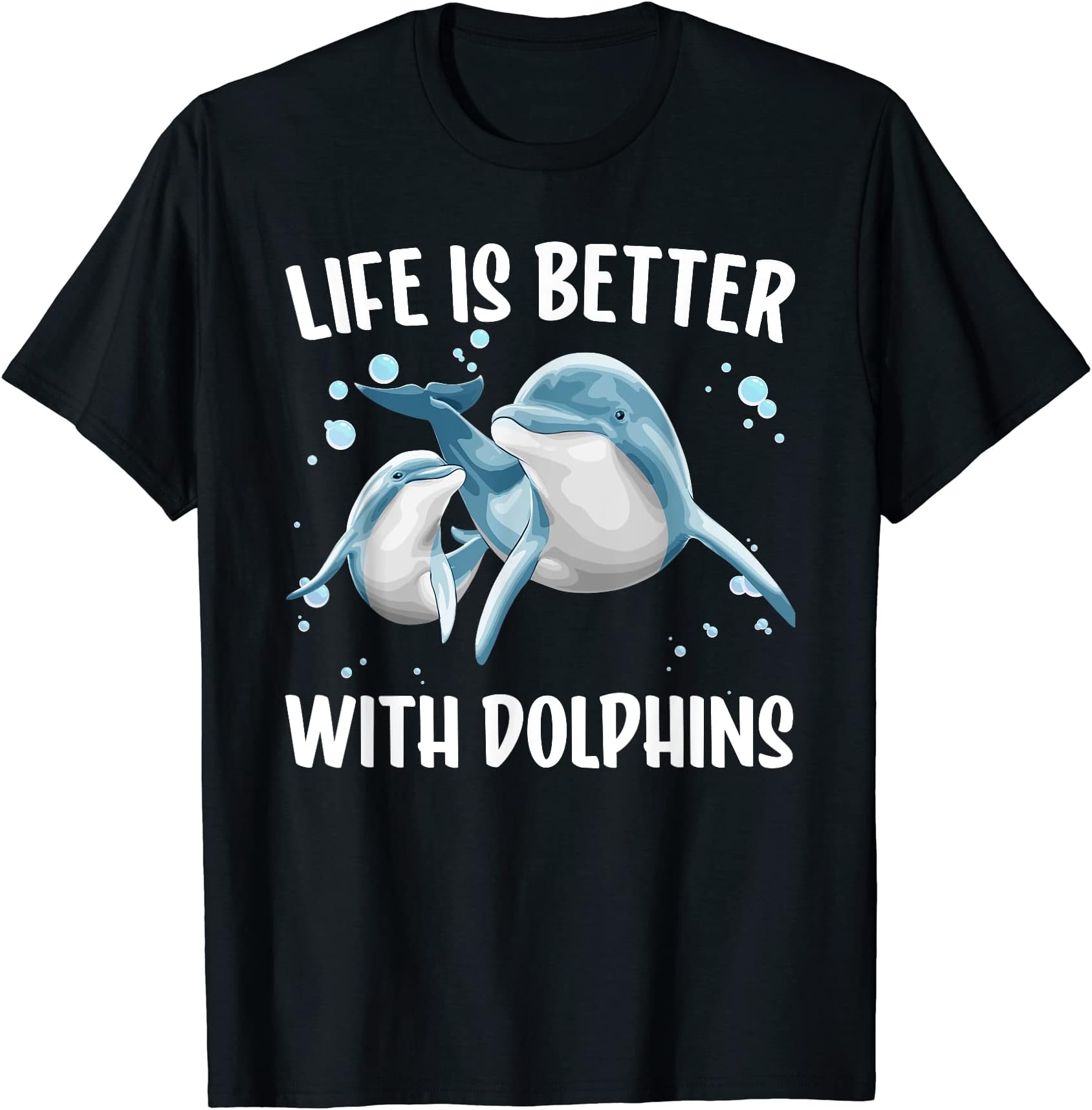 Dolphin Gift Dolphin Novelty Accessories & StuffCute Dolphin For Men Women Kids Aquatic Animal Dolphin Lover T-Shirt