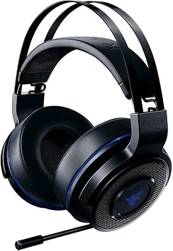 Razer Thresher 7.1 - PS4, PS5 ve PC için Kablosuz Oyun Kulaklığı (Kablosuz Kulaklık, Dolby 7.1 Surround Ses, 16 saat Pil Ömrü, Geri Çekilebilir Mikrofon) - Siyah/Mavi