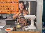 Stainless Steel Slicer Shredder Attachment for KitchenAid Mixers, Dishwasher Safe Vegetable Salad Maker Accessories with 3 Cutting Blades | 100% Stainless Steel Salad Maker Accessory, 60mm Large Feed Chute, EasyClean Dishwasher Safe,Save Time-2LB pot