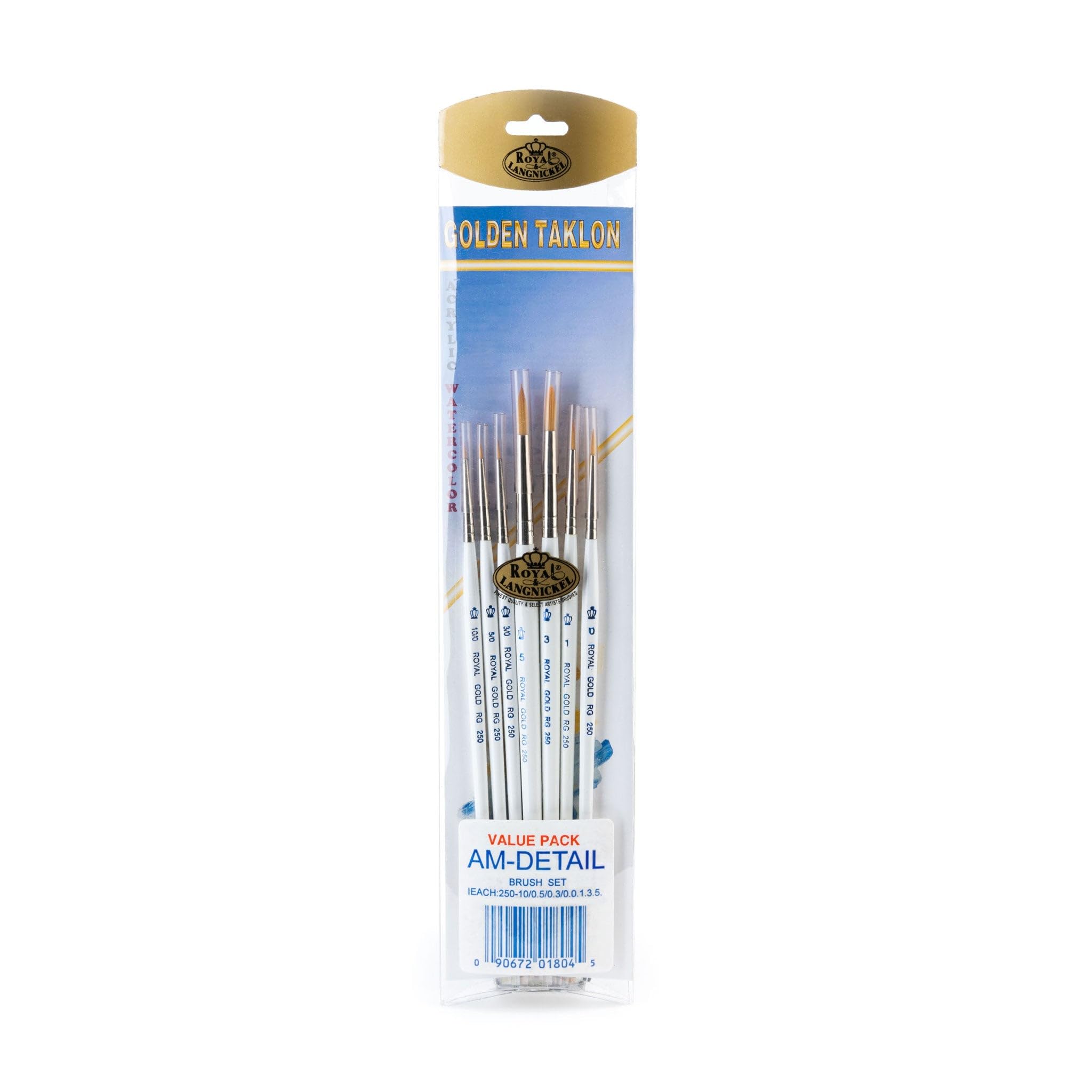 Royal Gold Royal & Langnickel Detail Artist Brush Set, 7pc