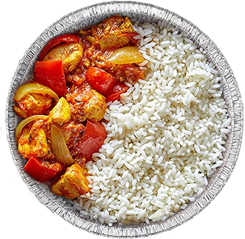 Mr Miracle Pack Of 50 Disposable Aluminum Foil Pans –7 Inch Circular Aluminum Pans, Ideal For Baking, Storing, Heating, Serving, Bbq - Round Foil Pans #TOP1