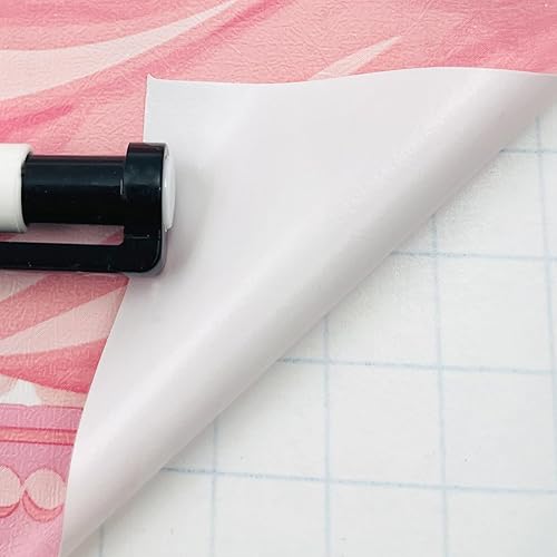 Miniatura 3 de Yifely Papel tapiz con lazo rosa, para despegar y pegar, para cocina, baño, dormitorio, azulejos, decoración