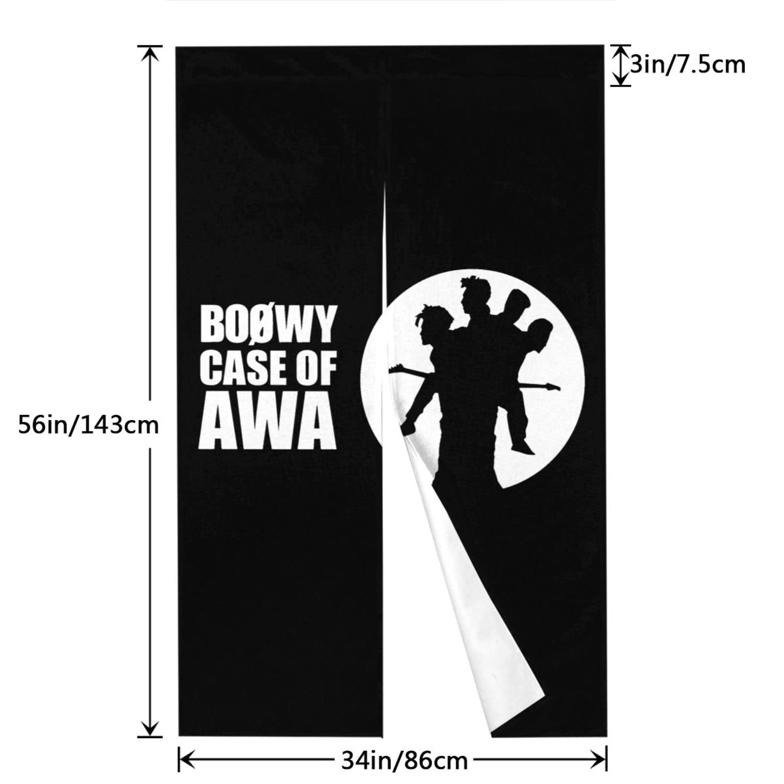 BOØWY　暖簾 Amazon｜ボウイ Boowy Boøwy のれん 和風 暖簾 おしゃれ