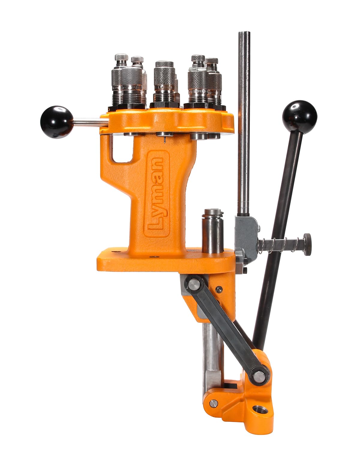 Lyman All American 8 Turret Press for Reloading orange, silver, One Size