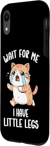 Miniatura 2 de Funny Short Legs Cat Meme Wait for Me, I Have Little Legs Case for iPhone XR