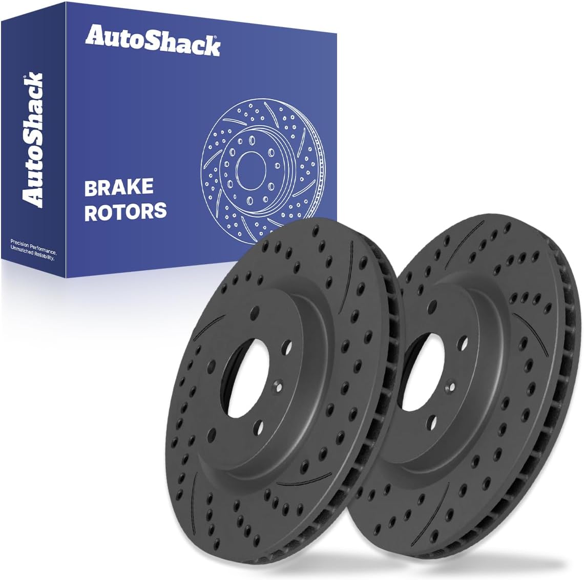 AutoShack Front Vented Brake Rotors 2-PC Set Replacement for 2007-2009 Chevrolet Equinox 2008-2010 Saturn Vue 2008-2015 Chevrolet Captiva Sport 2007-2009 Pontiac Torrent 11.65" (295.9 mm)
