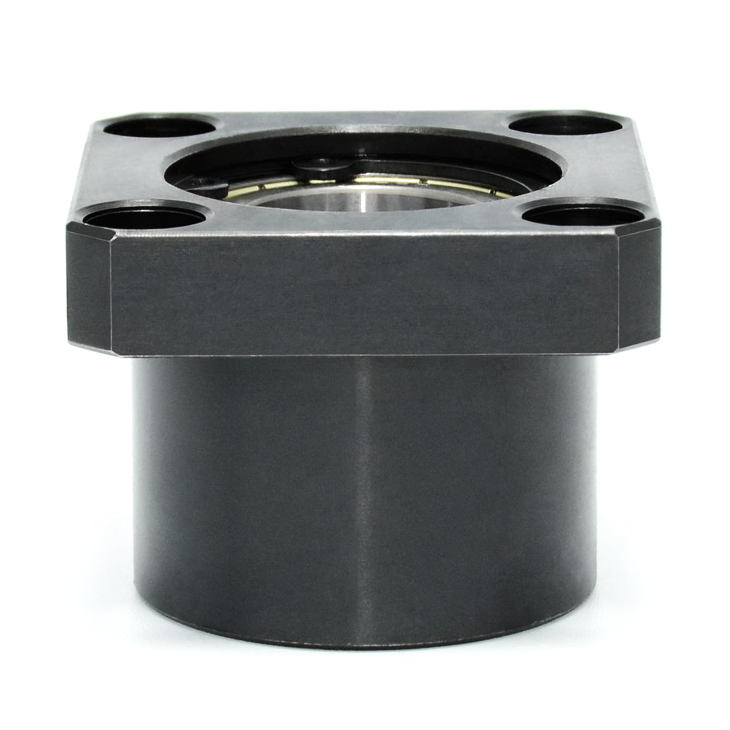 BRE –Doppellager mit Gehäuse, Lagerhalter mit Rundflansch, Lagersitz mit zwei Lagern, Rillenkugellager mit Sicherungsring. Größe: Innen-Ø 25 mm, Höhe L 45 mm, Stahllager Nr. 6205