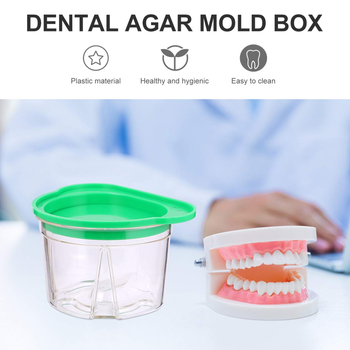 EXCEART Denture Case Denture Storage Container Denture Bath Box Perfect To Safe Guard Dentures and Valuables : Health & Household