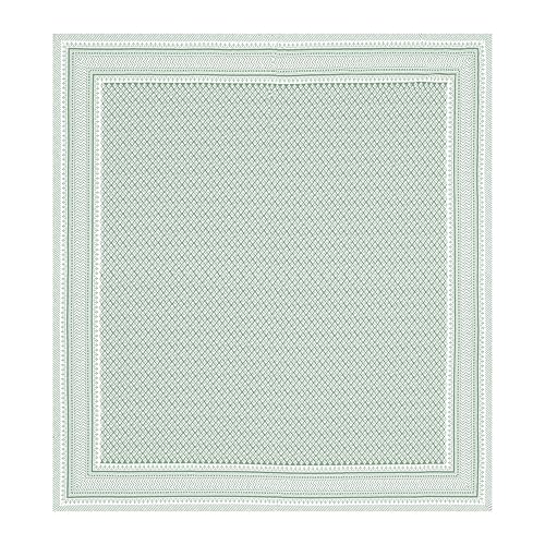 Image of BLOCKS OF INDIA Hand Block Printed 200 TC Cotton Super King Size Bedsheet (Light Green GAD BUTI)