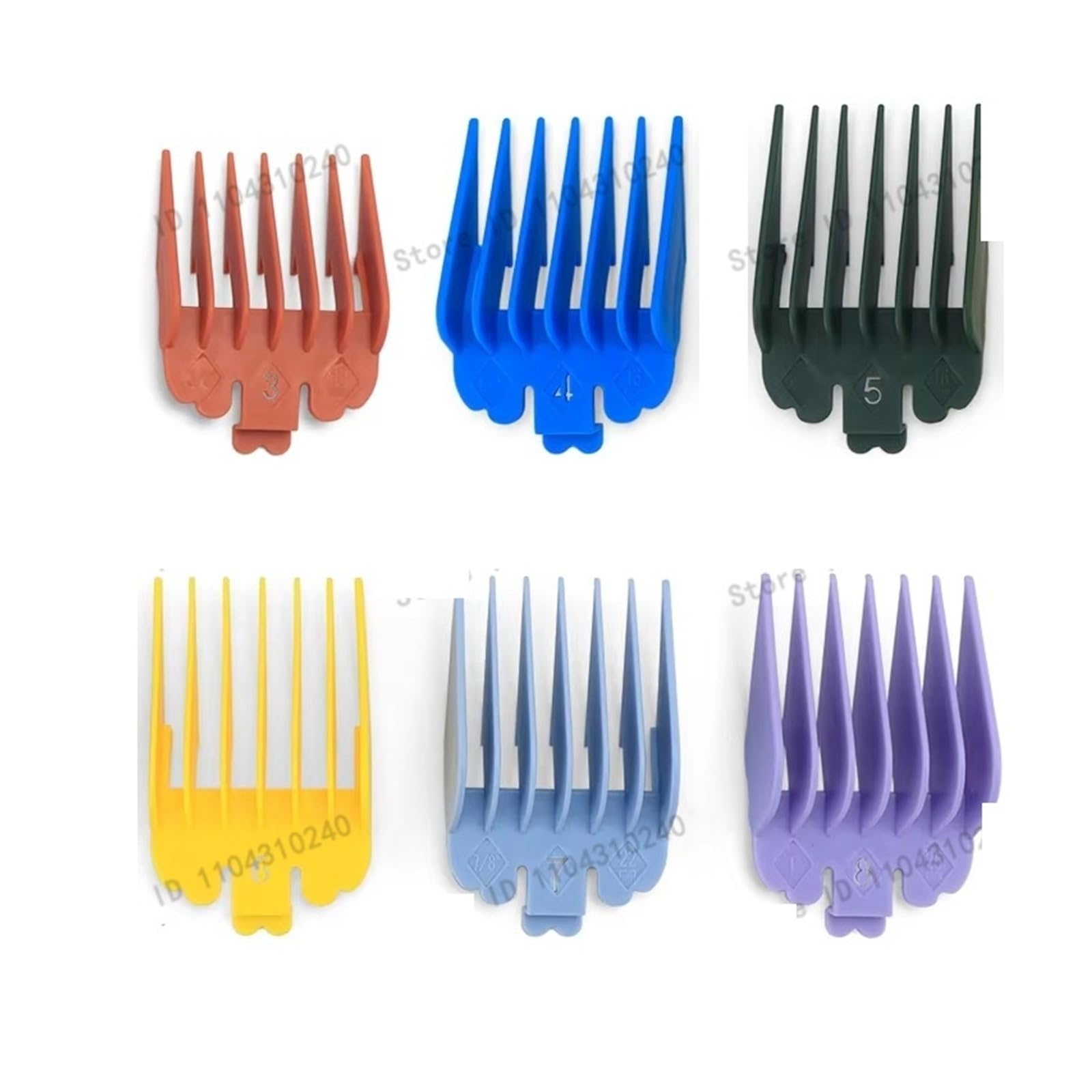Tagliacapelli Universale Limit Comb Guida Di Taglio Set Di Ricambio Accessori For Tagliacapelli Elettrici Professionali Tagliacapelli(6PCS-Kit B)