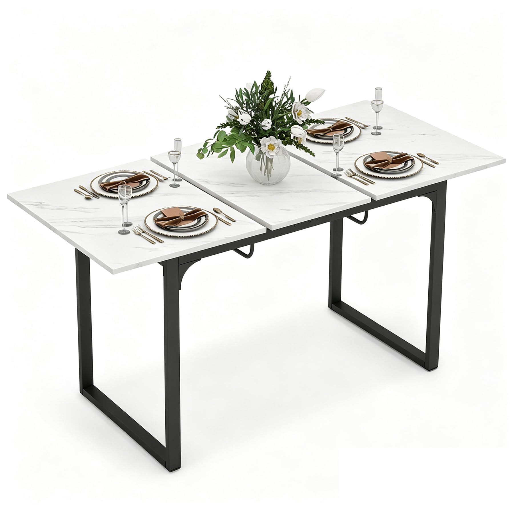 ARTETHYS Extendable Dining Table, 110-150cm Kitchen Tables for 4-6 Seater