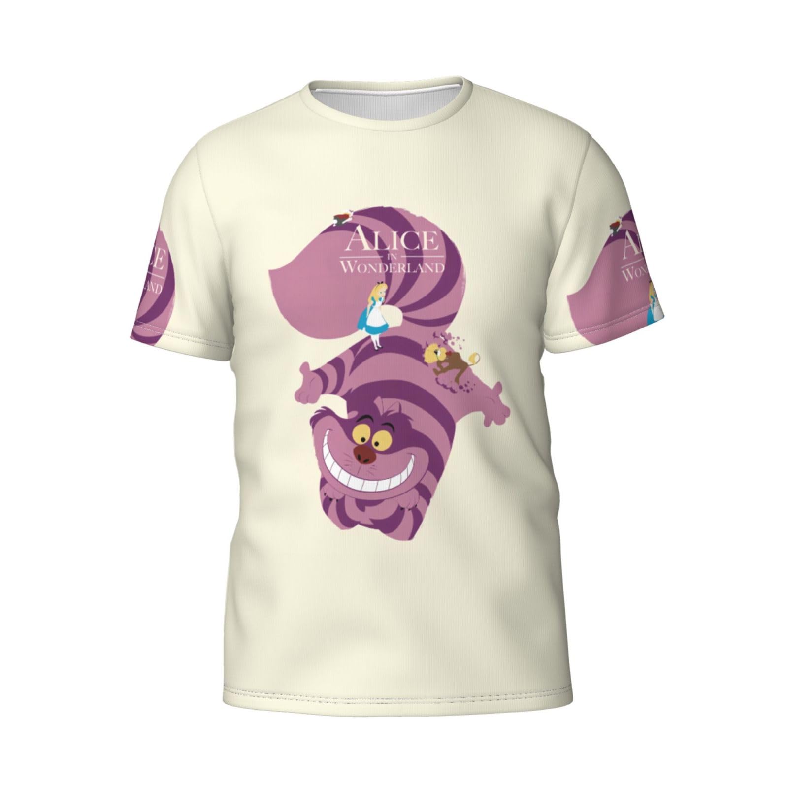 Amazon.co.jp: メンズTシャツ 不思議の国のアリス チェシャ猫 ティー