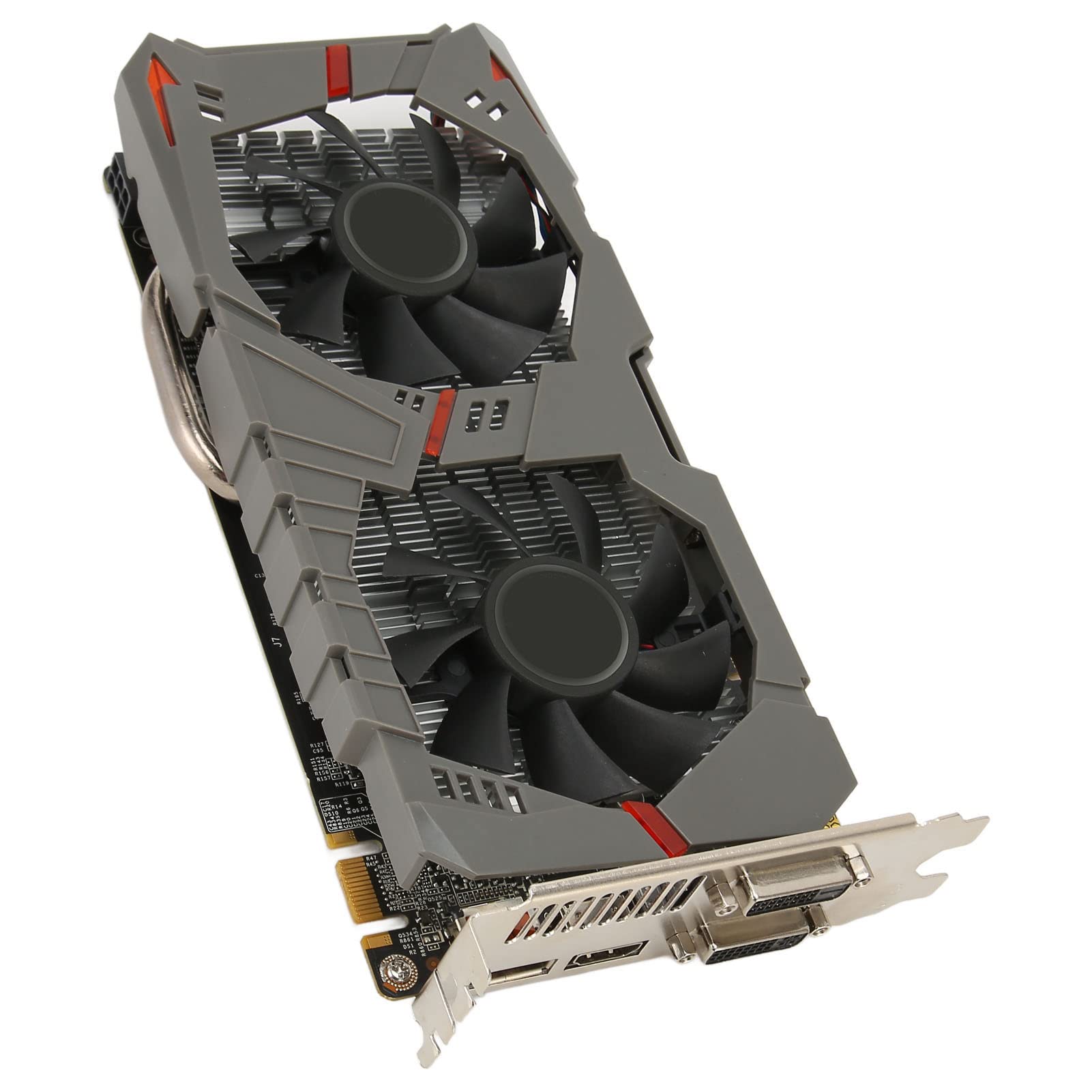 Scheda Grafica GPU, Raffreddamento a Doppia Ventola da 2 GB, 7010 MHz, Scheda Grafica da Gioco Basso Rumore, 128 Bit per Desktop