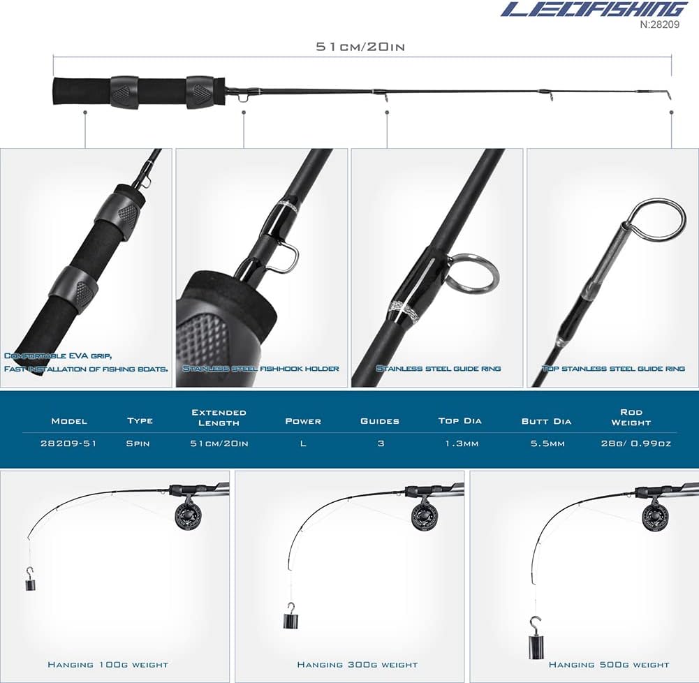 Fishing Rod Winter Shrimp Ice Fishing Rod Portable Winter Fishing Rod Carbon Fiber River Shrimp Carp Fishing Pole Rod Tackle Fishing Pole