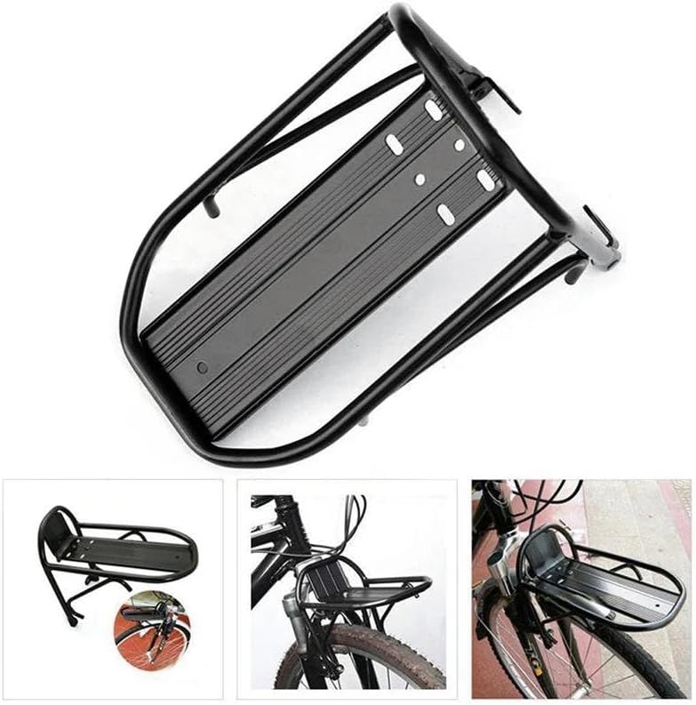 バイク用キャリア ために MTB ロードサイクリング用自転車フロントラック アルミ合金製シェルフ 自転車キャリア リア荷物ラック シ