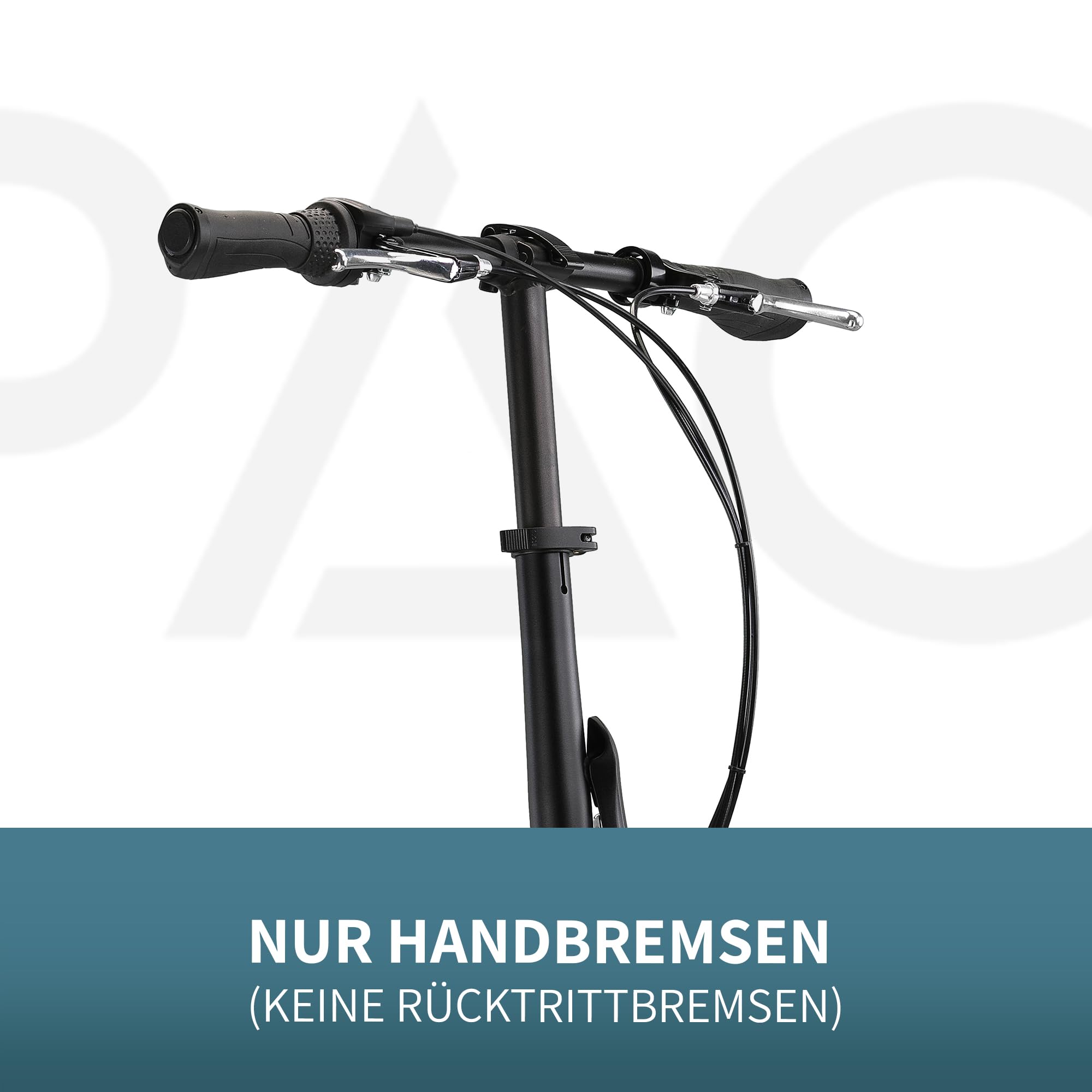 PACTO Seven Klapprad 20 Zoll mit Schnelles Faltsystem (10 Sek), Aluminiumrahmen, Leichtgewicht (14KG), Shimano 3 Gänge, 2 Handbremsen und LED-Licht