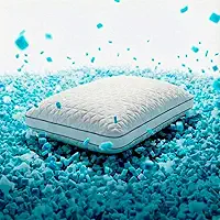 Master Comfort - Travesseiro ViscoGel Ice | 70x50cm | Viscoelástico com Gel | Altura ajustável e malha de toque gelado e refrescante | Para um Sono Revigorante