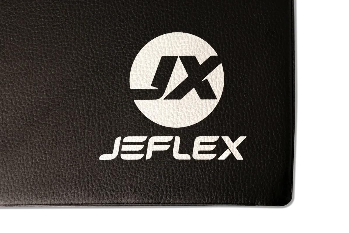 Jeflex - klappbare Weichbodenmatte & Turnmatte 200 x 100 x 8 cm MADE IN GERMANY/Gymnastikmatte tragbar/platzsparende Fitnessmatte & Yogamatte/Spielmatte für Kinderzimmer