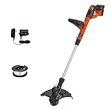 BLACK+DECKER 40V MAX String Trimmer and Edger Kit, Cordless, 13 inch, 2-in-1, Battery and Charger Included (LST140C) Multi 40V String Trimmer Kit