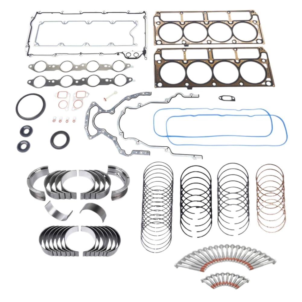 Kit de reconstrucción de motor con perno de junta compatible con Silverado Suburban Sierra Gen III