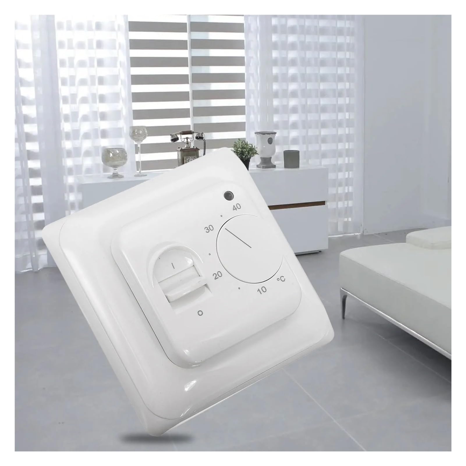 Termostato meccanico for riscaldamento a pavimento 230V 16A con interruttore di controllo della temperatura del sensore a pavimento Termostato manuale for riscaldamento a pavimento