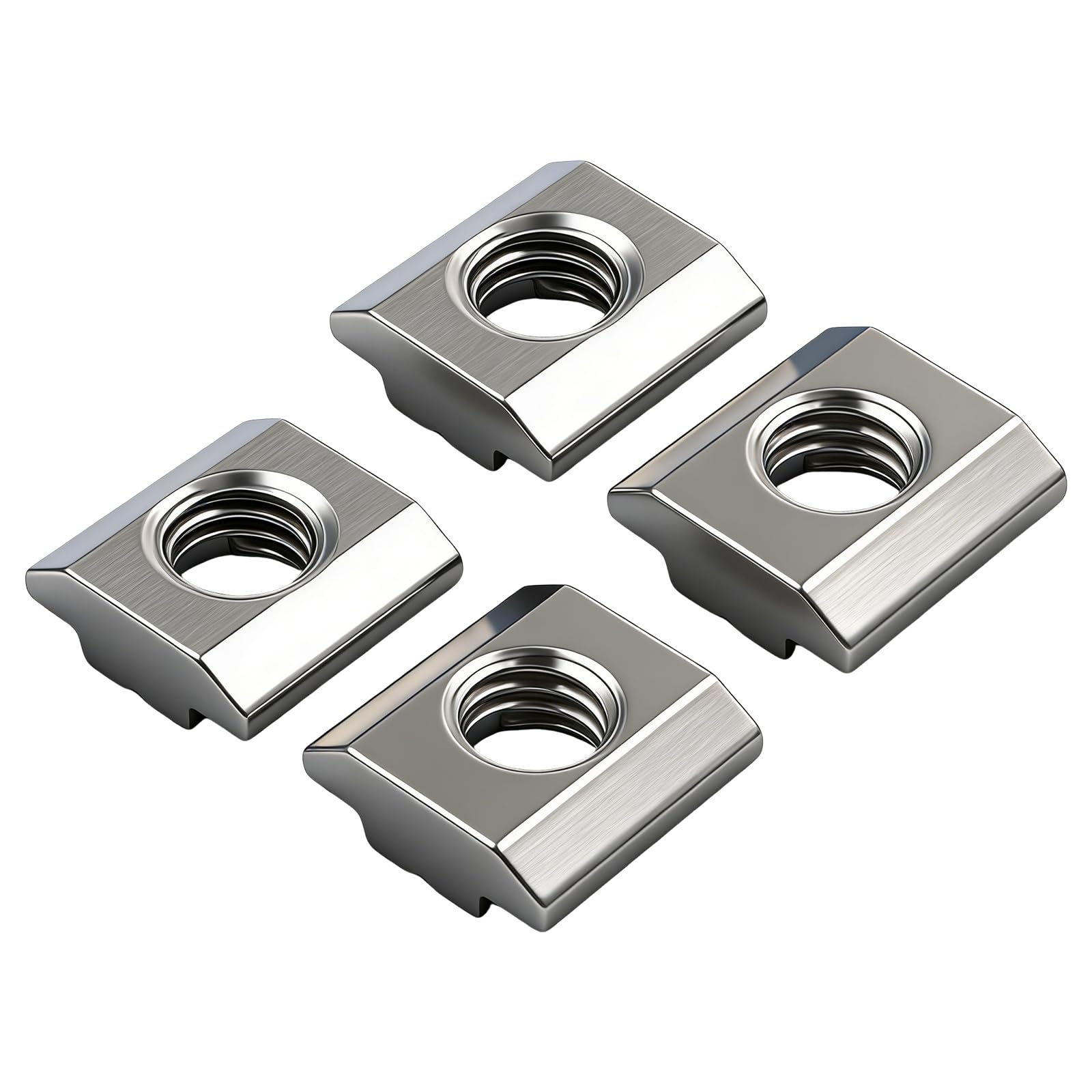BACSHBY 20 pezzi Dado Scorrevole M6,T Scanalatura Serie 30 Tipo B,Dadi per Scanalature a T per Scanalature di Profili Estrusi in Alluminio e Guide
