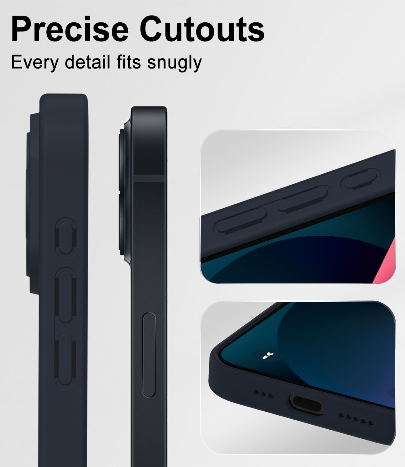 Mootobo for iPhone 13 Case 6.1-Inch, Matte Shockproof Bumper Phone Cover - Image 3