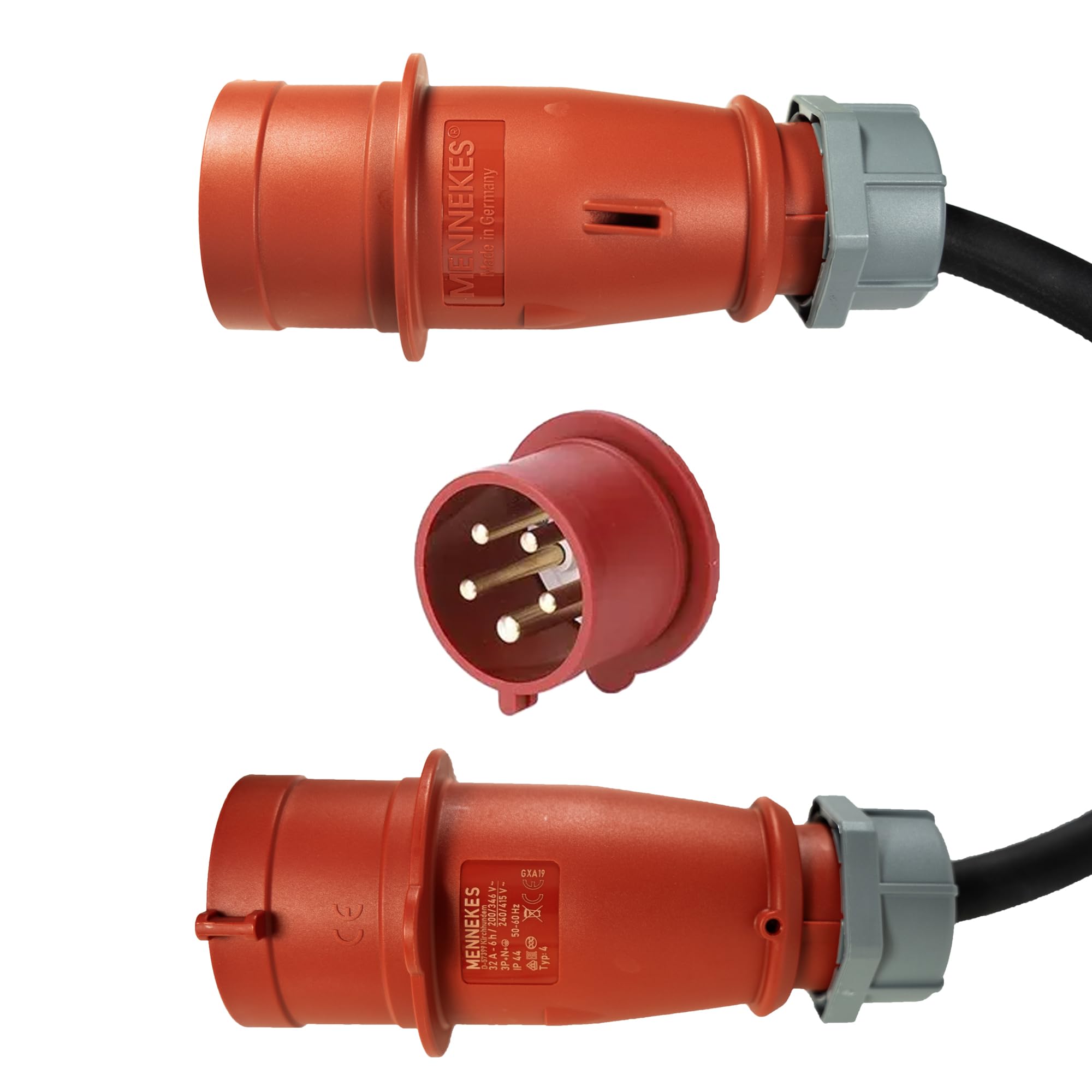 PNI Estación de Carga KW22 32A, 22KW, para Coches eléctricos, 85V - 415V, trifásica, Cable Tipo 2 de 7 Pines, Pantalla de 3,5 Pulgadas, con Bluetooth, Control Mediante App