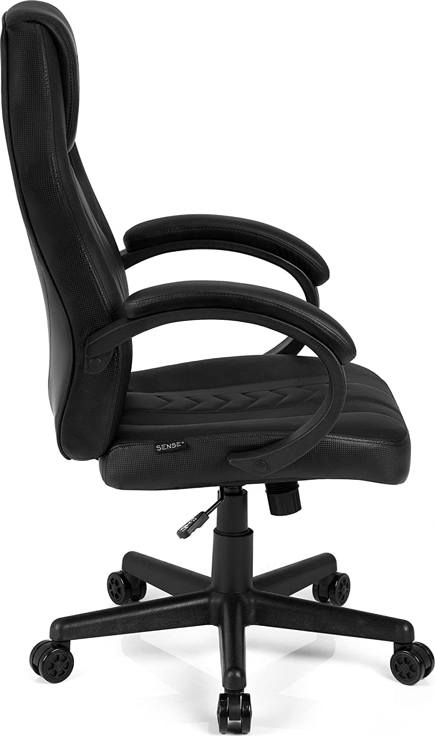 Sense7 Prism Fotel Gamingowy, Sztuczna Skóra, Czarny, 119x62x58