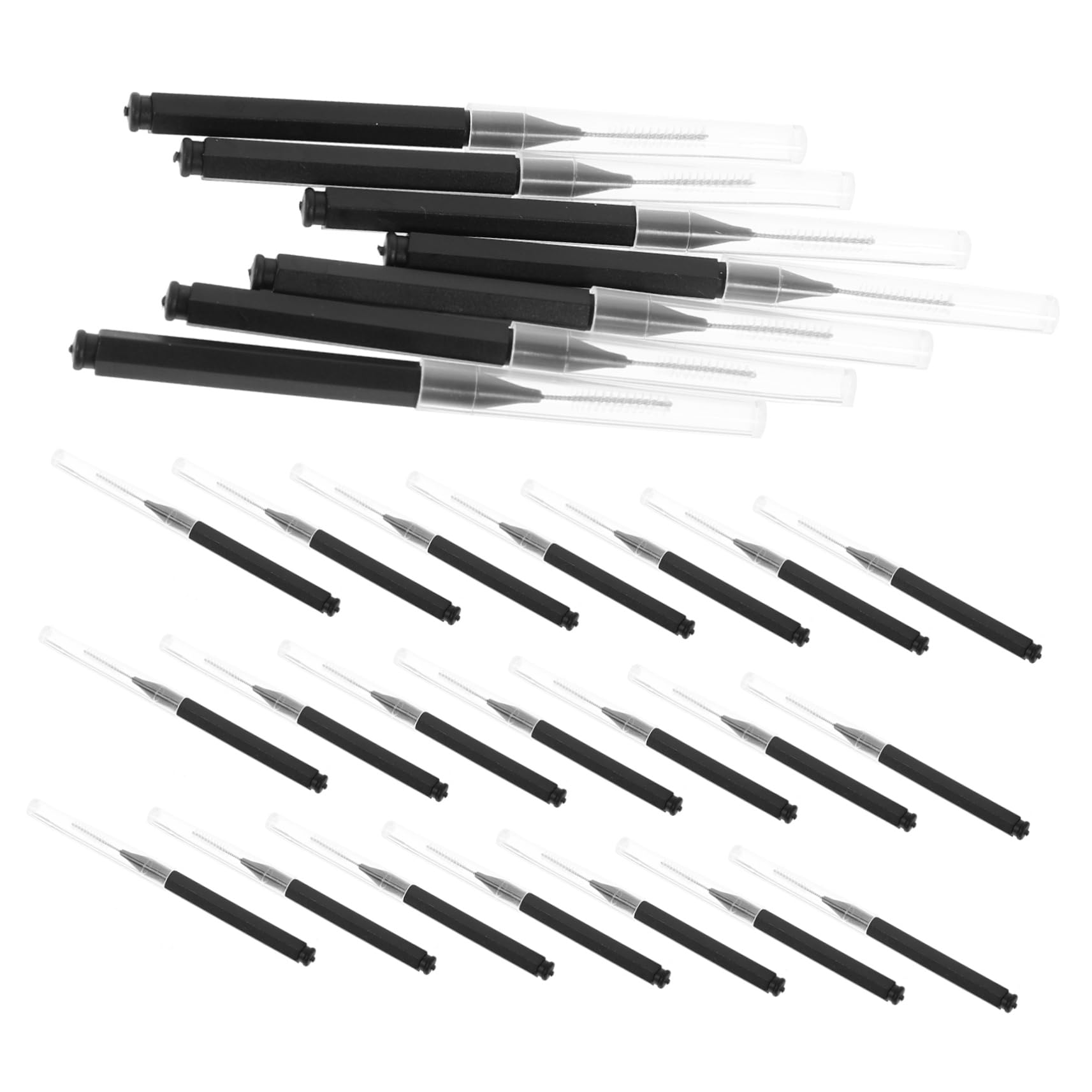 Healeved 400pezzi Eyebrow Brushes e Eyelash Brushes Spazzole Portatili Per Lamination Strumenti Di Bellezza Per Sopracciglia e Ciglia Comodi e Compatti