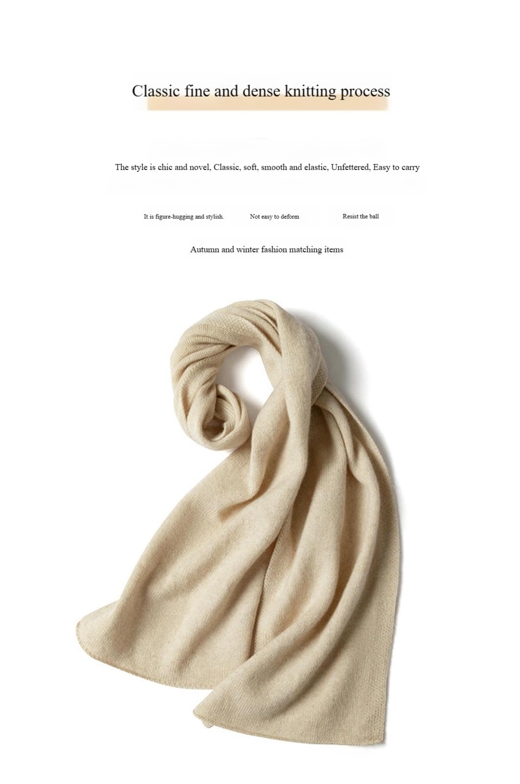 Damski szalik męski i zimowy długi gruby dekolt z dzianiny modny szal uniwersalny-szary