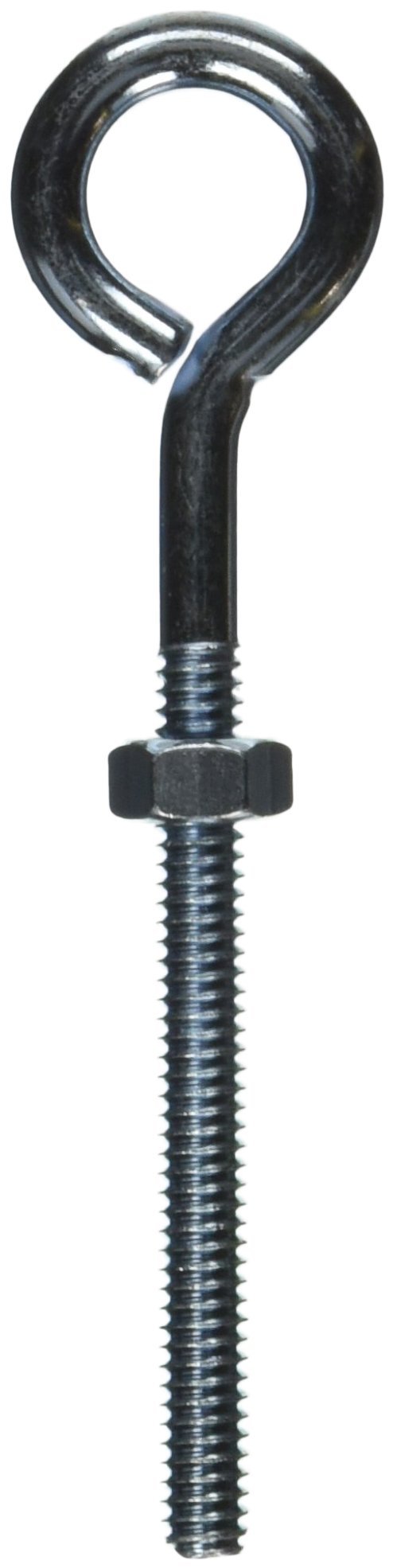 MINTCRAFT LR272 Eye Bolt with Nuts, 1/4-Inch x 4-Inch, Zinc