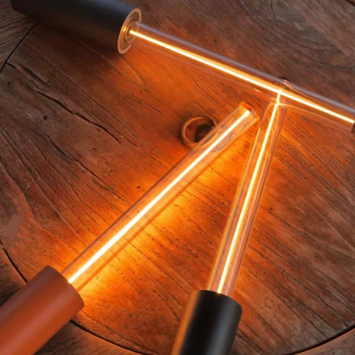 Filamenti flessibili LED 3V 8Pcs, FPC+Silicone (1,5mm di diametro, ≤curvatura 30°), illuminazione ad angolo completo 360° per lanterne da campeggio fai-da-te (360mm-6pcs/6500K)