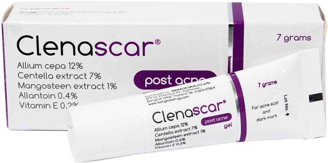 Advance Scar Gel (Clenascar Post Acne Gel 0.25 ounces) 5 Powers From Natural, Effective In The Management of Acne Scar and Dark Mark