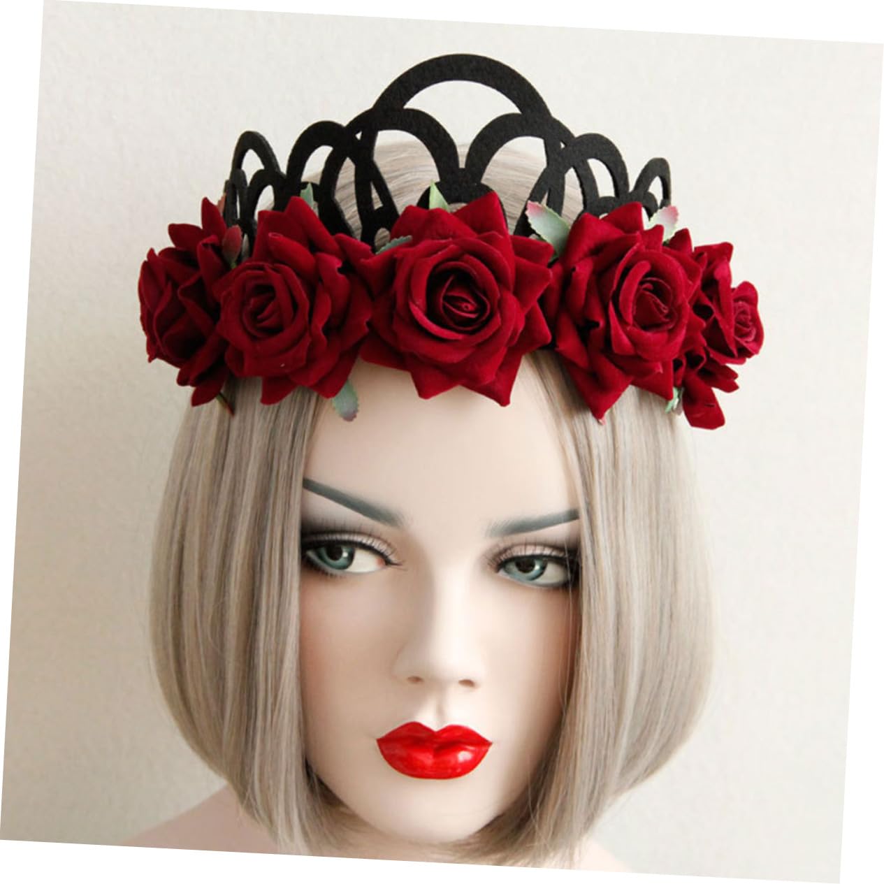 Didiseaon 3 Coronas Para La Cabeza Diadema Floral Con Rosas Accesorio Para Novia Y Boda.