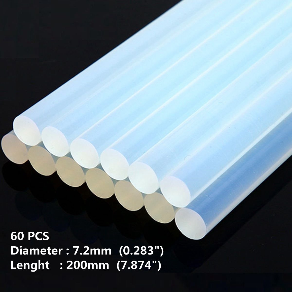 Bastoncini Colla A Caldo Trasparenti 7mm / 11mm X 200mm &ndash; Per Pistole Hot Melt E Lavoretti Creativi