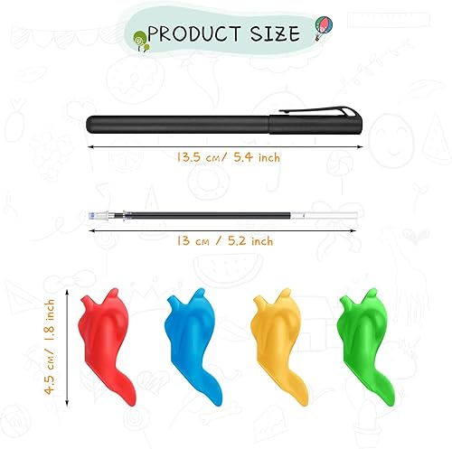 Miniatura 2 de Zonon 84 piezas de repuesto de bolígrafo de tinta que desaparece para niños, cuaderno de práctica mágica con ranuras invisibles automáticas,