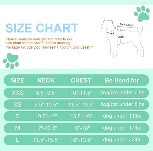 Miniatura 6 de Arnés para perro para perros pequeños y medianos sin tirones, ajustable para cachorros, arnés de malla transpirable reflectante para mascotas,