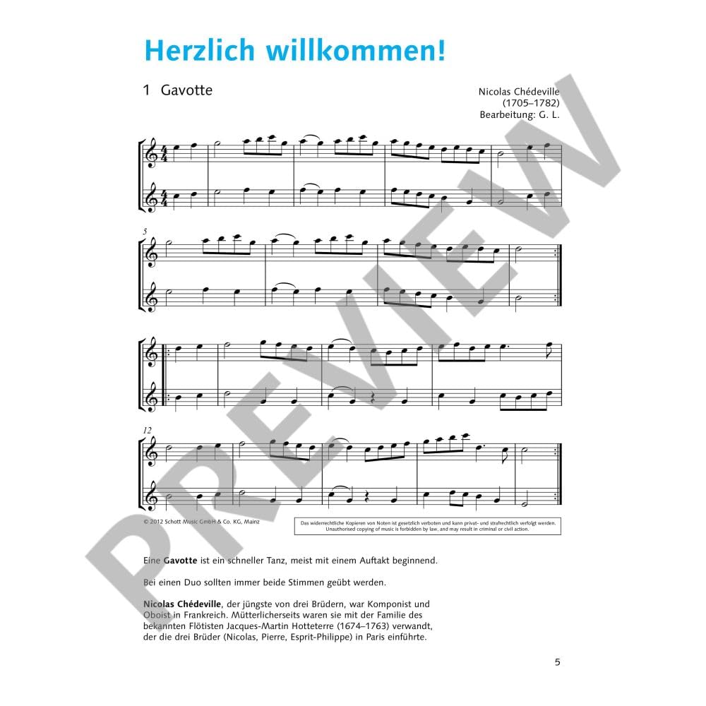 Einsteiger-Set: Die fröhliche Querflöte Band 2 + Band 3 — Querflötenschule für den Einzel- und Gruppenunterricht — Gefion Landgraf (Schott Music) — mit Soundman-Notenheft + zwei Notenbleistiften