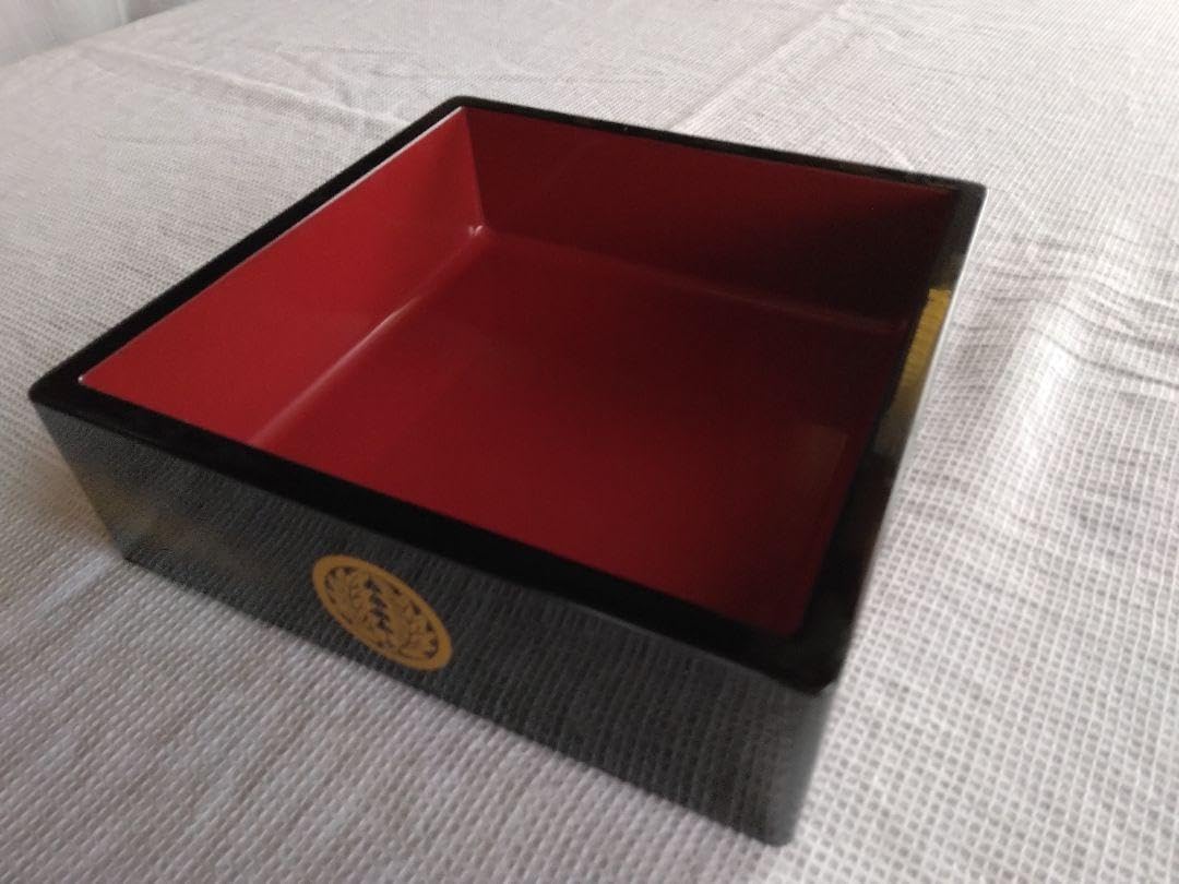 輪島塗　三段重箱（重台付き） 輪島塗重箱3段重ね台付き