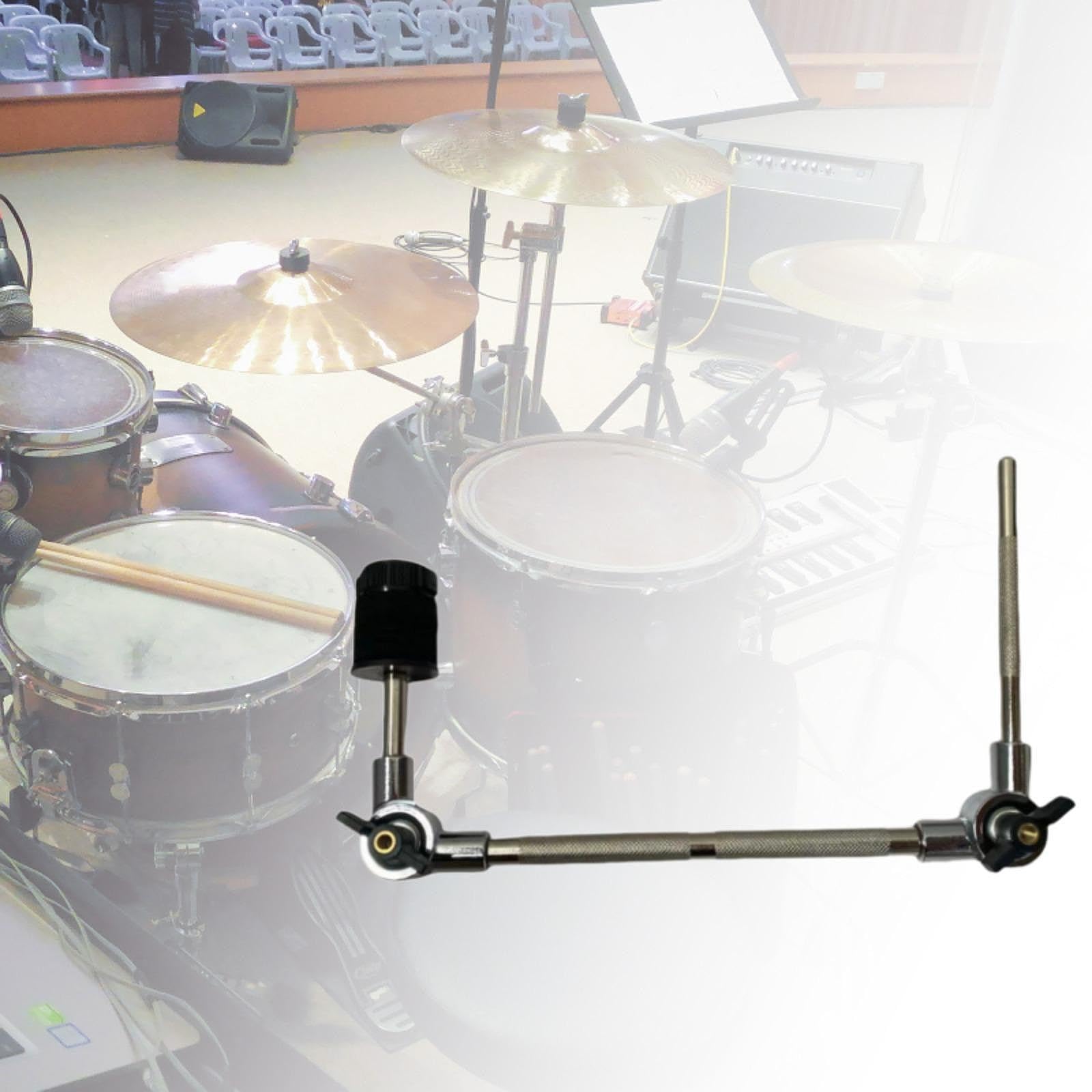 Generic Attacco per Piatti, Supporto per Morsetto per Piatti, Morsetto per Set di Batteria Regolabile, Morsetto di Estensione per Tamburo per Parti di Strumen, S