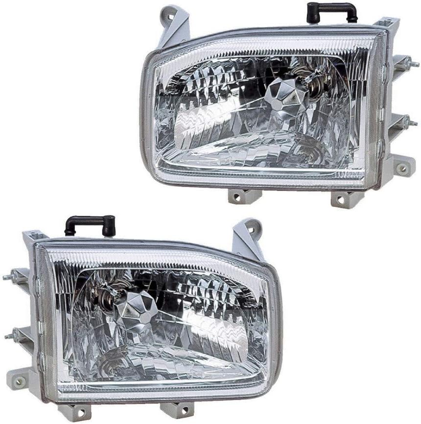 For 1999-2004 Nissan Pathfinder Headlight Driver and Passenger Side DOT Certified Bulbs Included NI2502127 NI2503127 | 26060-2W625, 26010-2W625 ;from 12/98