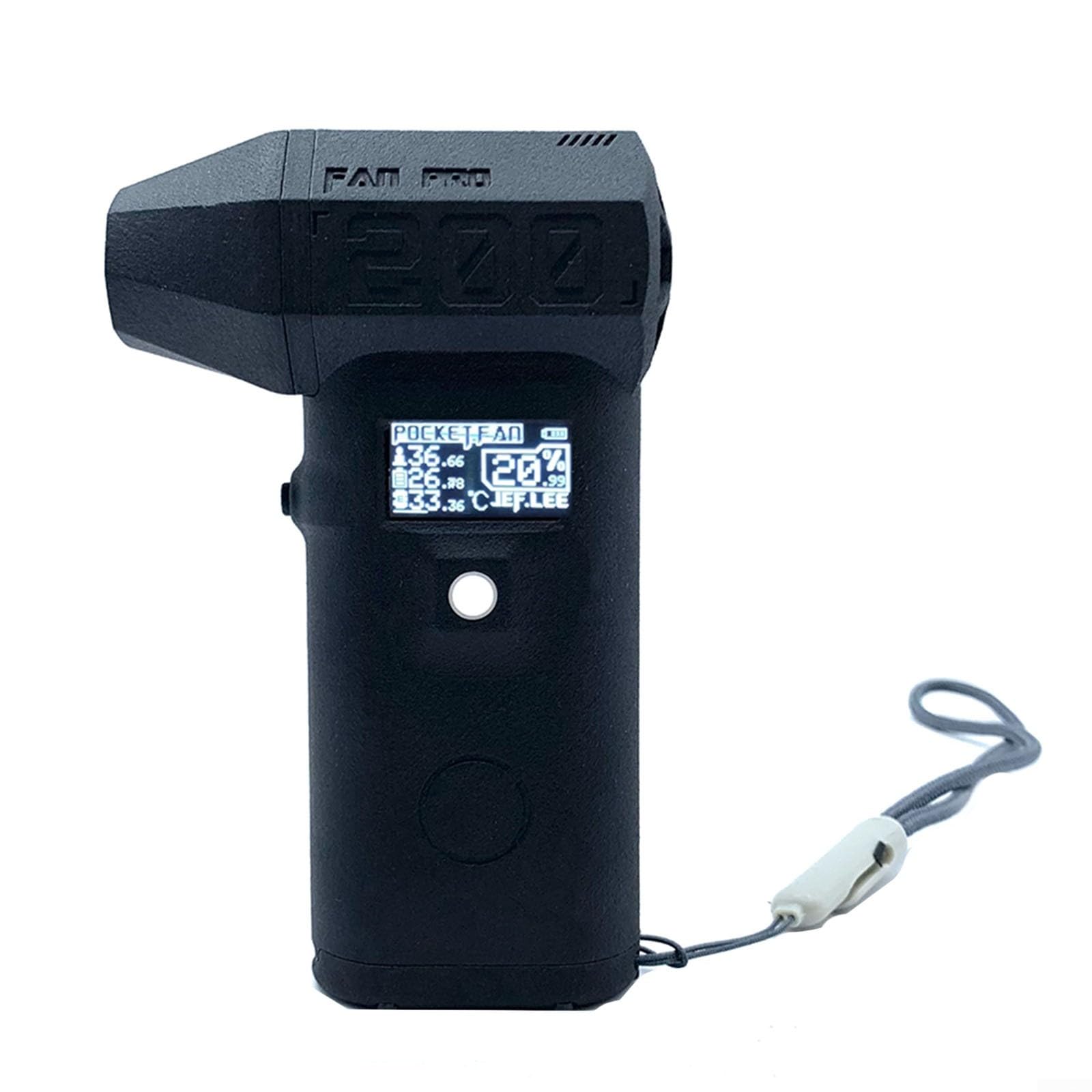 ZYWUOY Mini Portable Fan, 30A 200W 110000RPM Powerful Handheld Fans for OLED Display Pocket Intelligent Turbo Violent Fan