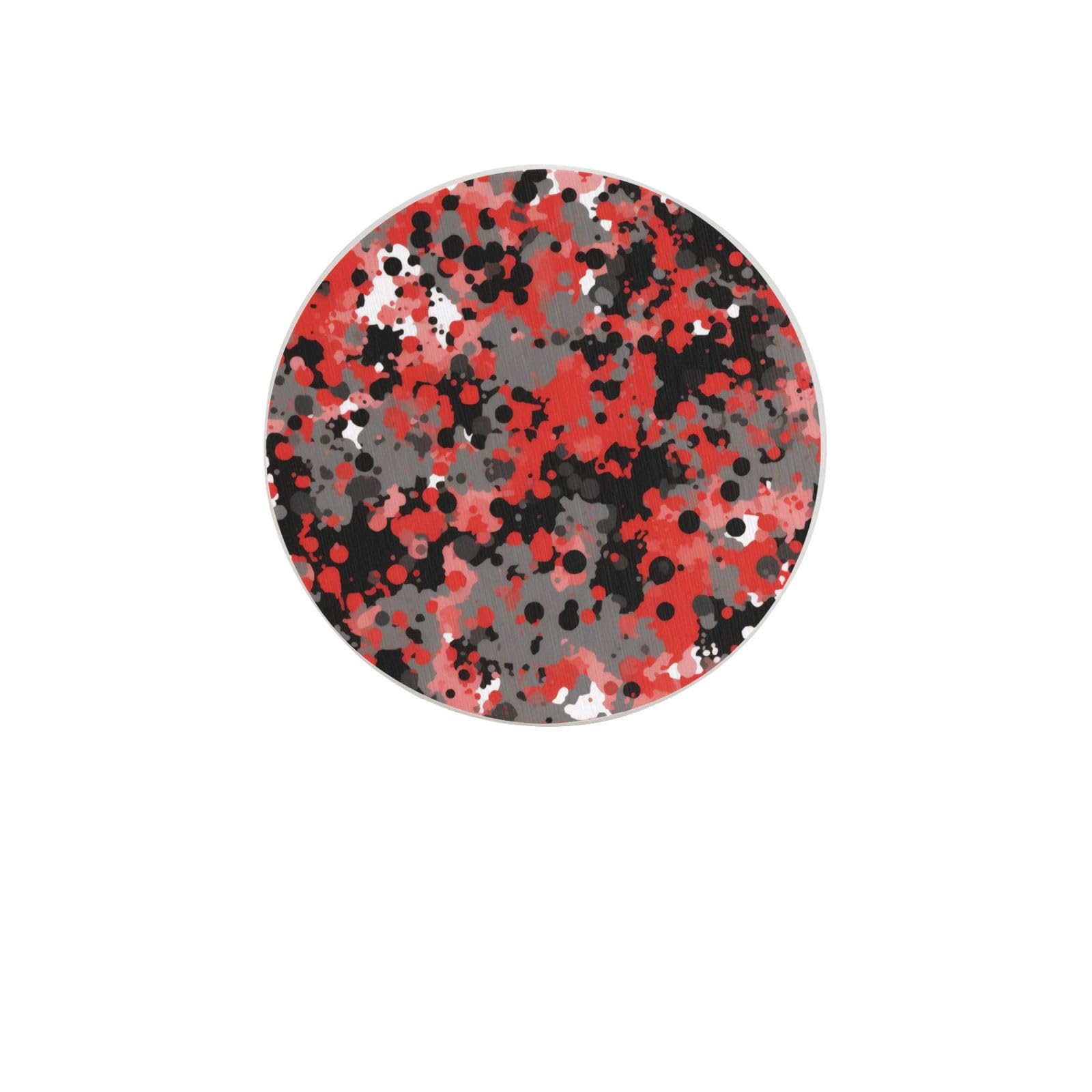 Camo Absorbent Drink Coasters Diatomaceous Round Coaster 4 Inch Reusable Cup Coasters Set 4pc